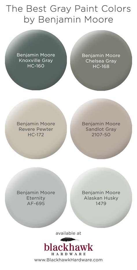 benjamin moore gray color chart.